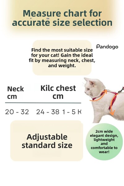 Pandogo طوق للقطط والكلاب بتصميم مضاد للهروب مع حزام قابل للتعديل باللون الأرجواني