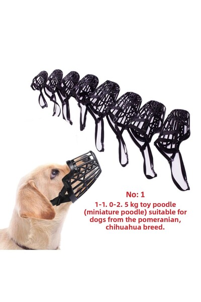 BGA Plastic Black Color Dog Mouthpiece