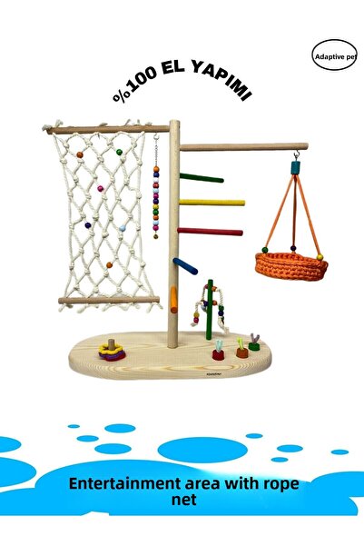 ADAPATİ PET Budgie, paradise, forpus and Cockatiel Climbing Area (HAMAK SPECIFY COLOR OPTION)