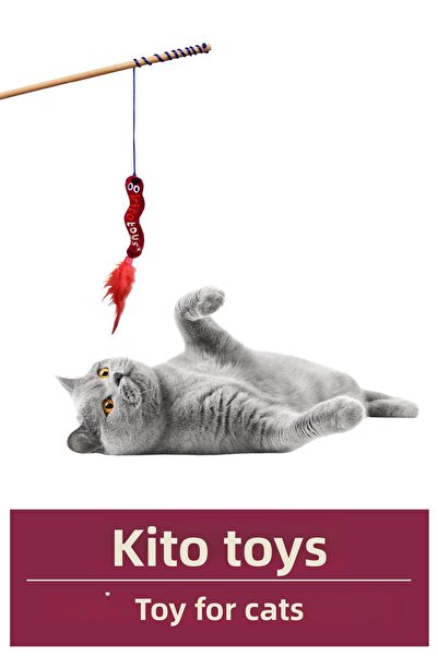 kito لعبة الدودة (OLTA) القطيفة للقطط (تحتوي على ماتاتابي)