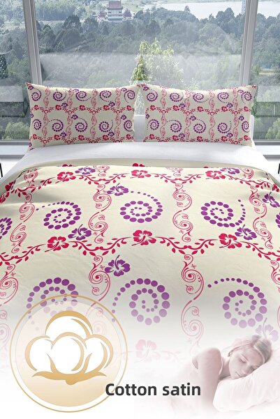 PerlaSera Σετ Παπλωματοθήκη Hypnosis 3d Cotton Satin Διπλό