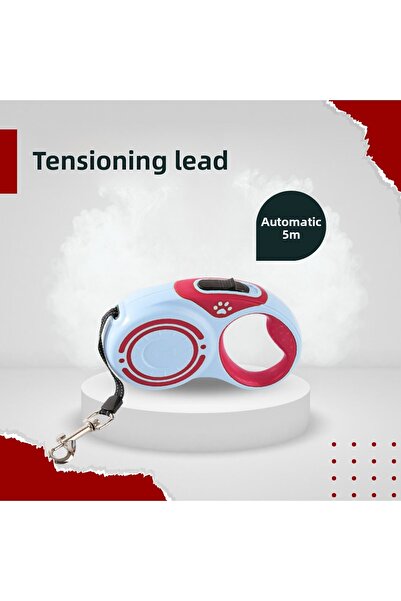 Floria Automatic 5 Meter Retractable Cat Dog Walking Leash with Roller