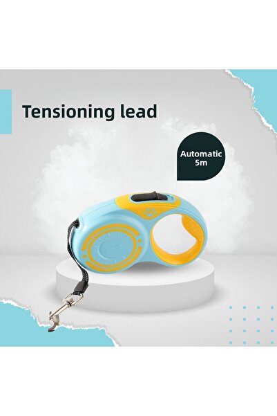 Floria Automatic 5 Meter Retractable Cat Dog Walking Leash with Roller