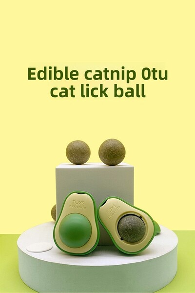 morlimon Edible Cat Mint Herb Play Ball Toy Cat Licking Ball