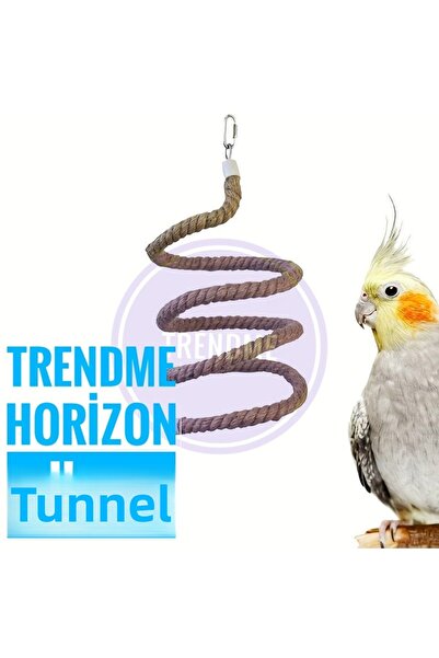 UniqBirdToys Trendme Horizon Flexible Bird Spring Bird Toy (for Giant Cages)