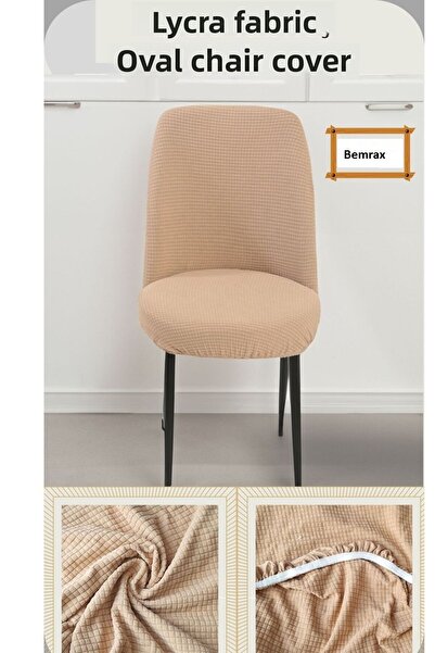 Bemrax غطاء كرسي بيضاوي مربع من PitiK - مع جهاز ضغط وقابل للغسل