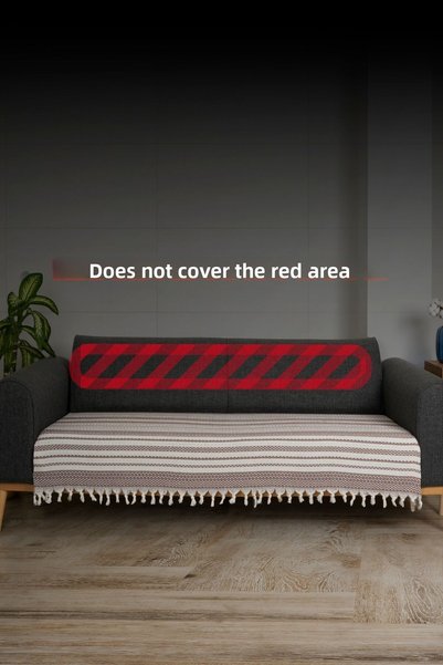 Akaystore Quality Grammage Cotton Sofa and Sofa Bed Cover - 115X200 cm - Covers the Seating Area