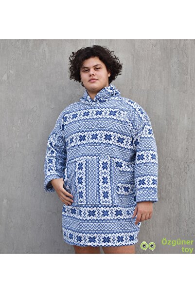 Özgüner Oyuncak Pabtex Plush Fleece Wearable Warm and Soft Blanket Pajamas
