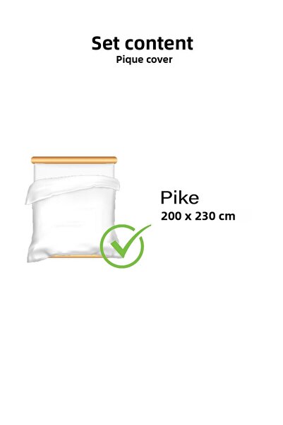 Vionel Home Διπλό εμπριμέ κάλυμμα κρεβατιού - 100% βαμβάκι, μοτίβο πικέ, 8 διαφορετικά σχέδια