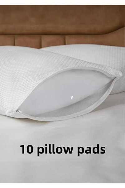 SEYYAR HOME 10 Pieces Liquid Proof Pillows - Cold Mattresses, Antiallergic Nonwoven