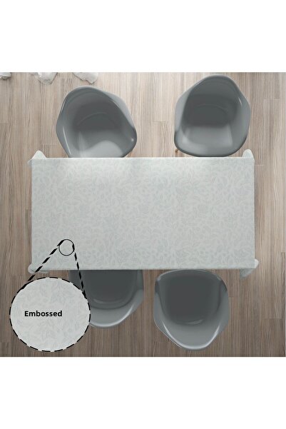 Willuxe Table Cloth Oilcloth Washable Wipeable Stain Resistant Fabric Look Hygienic Table Cloth