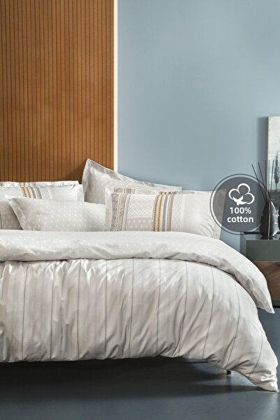 Yataş Set cuvertură dublă Pamena Ranforce - Gri
