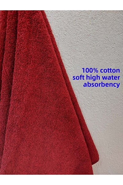 Mef Collection 12-Pack Burgundy Hairdresser Barber Towels 50X90 |   Professional Hair Drying Towel Economical Set