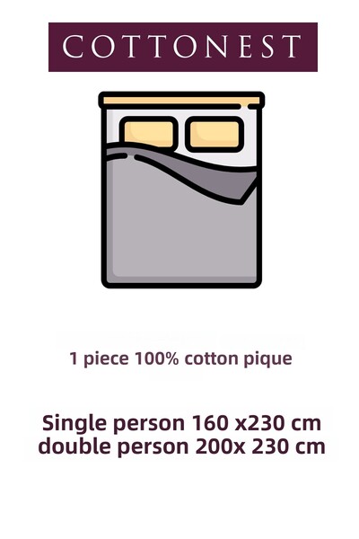 Cottonest Single Person Cotton Pique