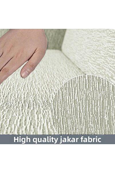 Faiend Jacquard Plain Pattern Lycra Flexible Washable Sofa Cover 3+2+1+1 Sofa Set Sofa Cover