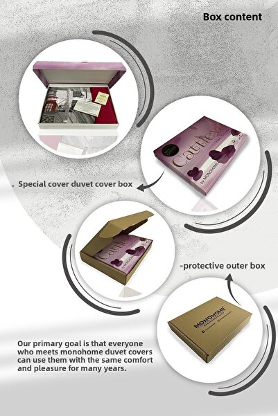 PerlaSera 3D Custom Design - Double Cotton Satin Duvet Cover Set, Black Floral Pattern