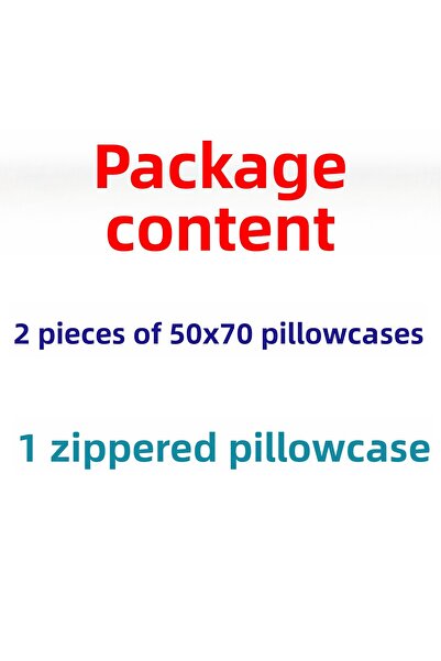 Zeren Home 100% Cotton 50x70 Pillow Case Pillow Case 3 Pack