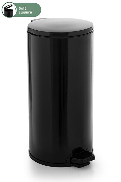 Prima Nova Cigo Pedal Bin Bathroom Kitchen Office Trash Can 20 Lt Black-Inside Black