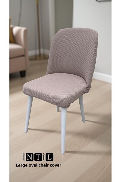 intil غطاء كرسي بيضاوي، غطاء كرسي ليكرا مرن قطعة واحدة غطاء كرسي بيضاوي كبير