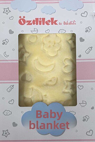 Özdilek Baby Embos Blanket - Yellow