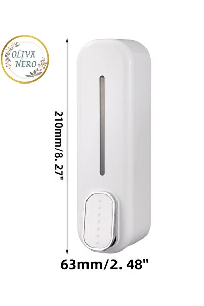 Oliva Nero 350 Ml Wall Mounted Bathroom Liquid Soap Washing Lotion Hand Sanit...