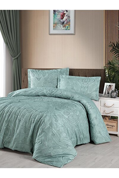 BED LİNE طقم غطاء لحاف رانفورس مزدوج سيلفيا