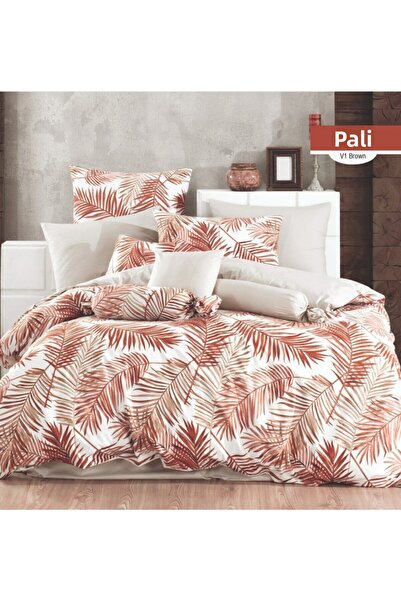 Majoli طقم غطاء لحاف مبطن فردي من النخيل 4 مواسم مصنوع من نسيج قطن رانفورس بن...