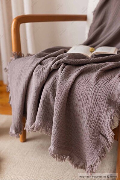 QURRY 100X200 cm Muslin 100% Cotton Tv Blanket, Multi-Purpose Muslin Blanket, Cotton Blanket