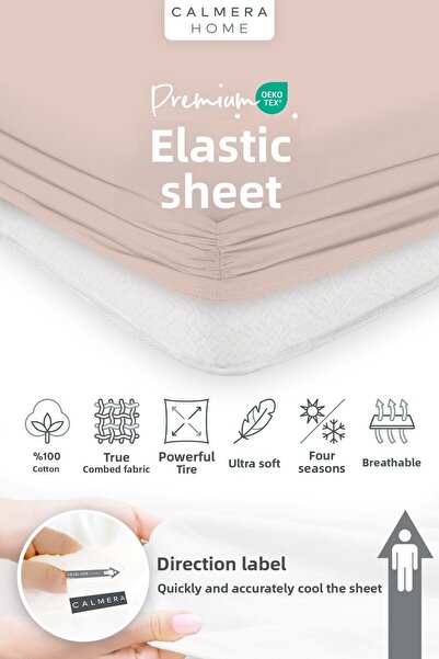 Calmera 100% Cotton Bed Sheet - Single | Intermediate Size | Plus Size