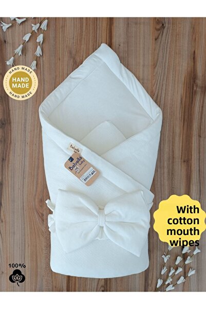 Bebella بطانية أطفال قطن 100% للفتيات والفتيان قماط خارجي للخروج من المستشفى Bbl65003