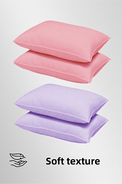 FAVORİST 8 Βαμβακερές Μαξιλαροθήκες - 4 Διαφορετικά Χρώματα, Σετ 50x70cm