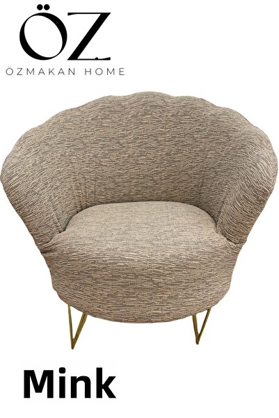 ÖZMAKAN Daisy Model - 1 Armchair Cover and Cover