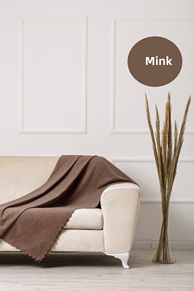 VELERDE HOME غطاء أريكة سرير مزدوج الجوانب من Velerde Mink Chenille