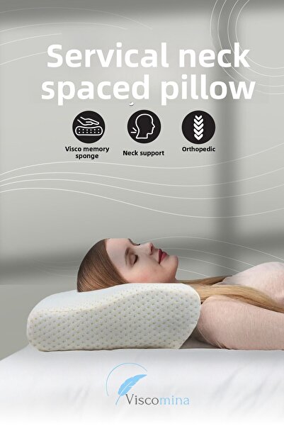 Viscomina Orthopedic Visco Neck Supported Pillow Visco with Neck Gap