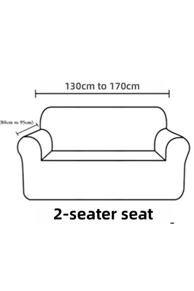 ÖZMAKAN 2-seat sofa cover, sofa cover 1 piece, with elastic, washable