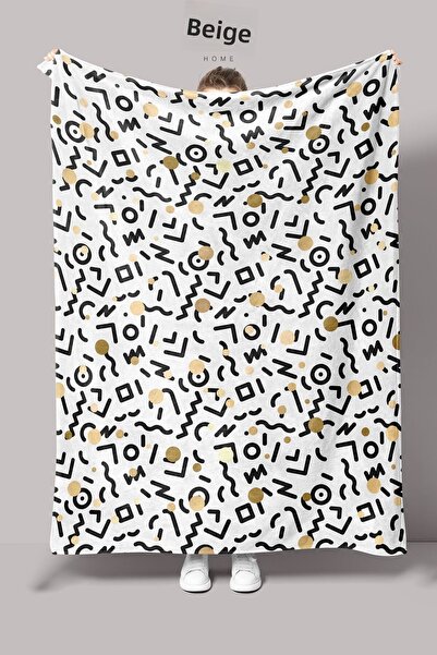 ECEMRE Fleece Blanket - Digital Printed Fleece Blanket - 130X160 cm