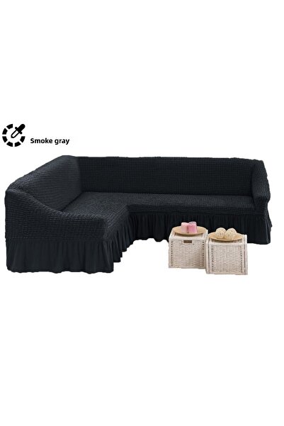 Evory Home Sofa Cover L  Shape Super Stretchable Anti Wrinkle Slip Flexible R...