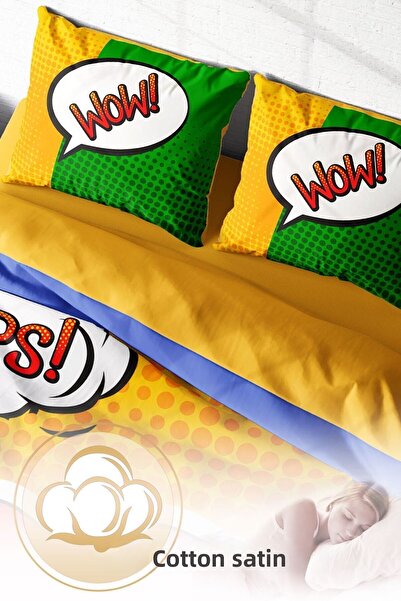 MonoHome King Size Ooops Lips 3D Double Duvet Cover Set 220X240Cm