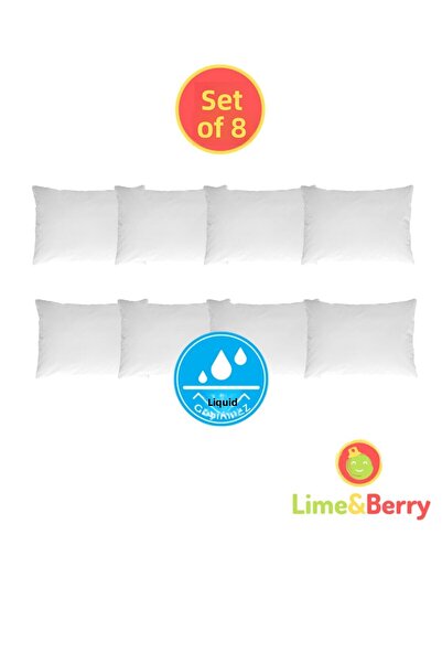 Lime and Berry لايم آند بيري، واقي وسادة مكون من 8 قطع، غطاء وسادة مقاوم للسو...