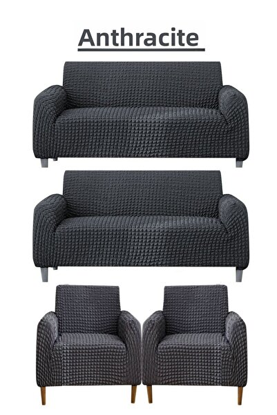 HEYTGAH Set de scaune și canapea cu 3+3+1+1 flexibil și elastic - husă/husă lavabilă