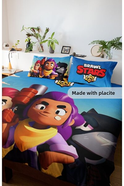 Elmas Dizayn طقم غطاء لحاف شتوي مزدوج - قطن ساتان، مضاد للبكتيريا، لا يسبب ال...