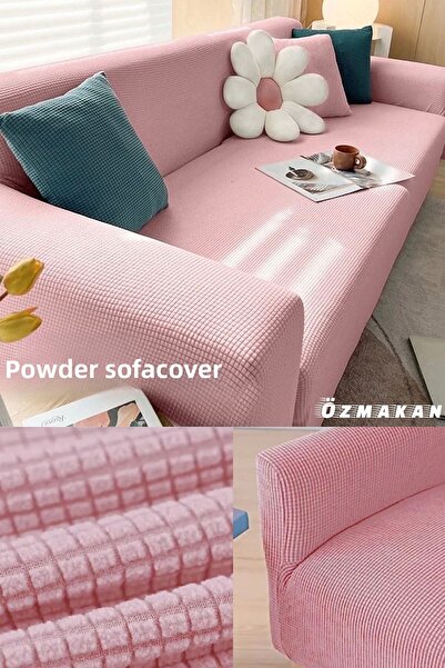 ÖZMAKAN Εύκαμπτο ελαστικό και ελαστικό κάλυμμα τριών ατόμων με τετράγωνο σχέδιο - 1 τεμάχιο