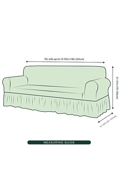 elgeyar 3-Person Stretch Cotton Sofa Set - Sofa and Sofa Bed Cover