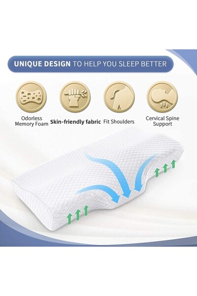 Visco Planet Orthopedic Pillow Visco Pillow Neck Pillow Cervical Disc Herniation Pillow Orthopedic Neck Pillow