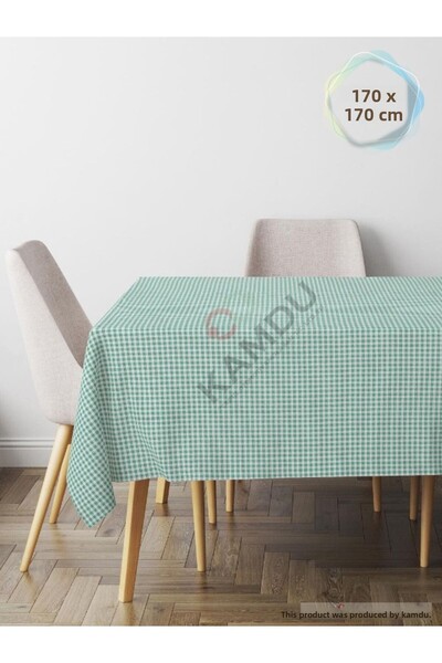 HOLLYHOME 170x170cm Bumbac Pötikare, Față de masă Goldrise, Față de masă pent...