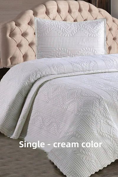 Çt Çeyizci Tekstil Daily Single Bed Cover, Bridal Single Quilted Bedspread