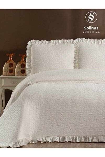 Solinas Collection Miranda Cotton Cream King Size Bedspread