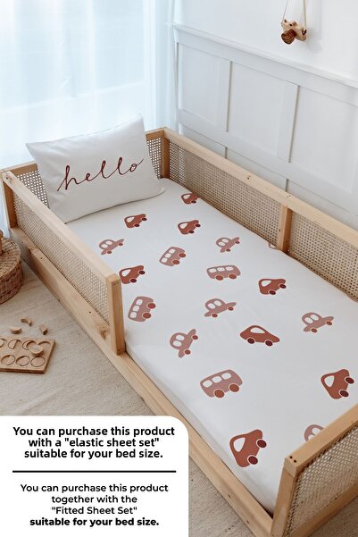 Tuğba Kuğu Montessori Duvet Cover Set (100X200) - Iconic Series - Vintage Car