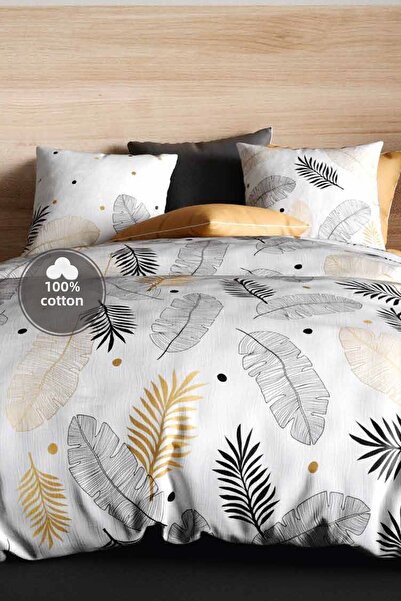 Cote Blanc Plume Double Duvet Cover Set - 100% Cotton
