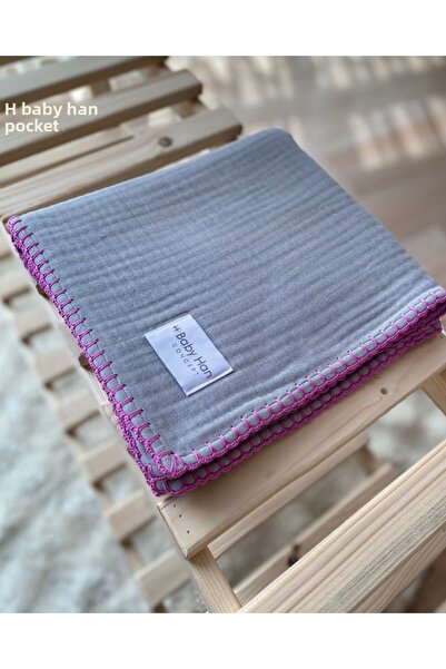 BABY HAN CONCEPT بطانية موسلين للأطفال والرضع متعددة الأغراض مكونة من 4 طبقات...